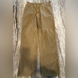 LL Bean Men’s Natural Fir Corduroy Pants Natural Fit 34 X32 Straight Leg Khaki